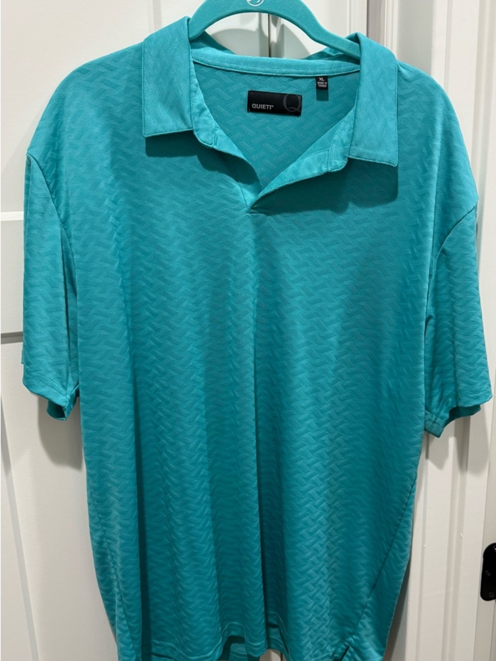Quieti Men’s Teal Short-Sleeve Polo Shirt